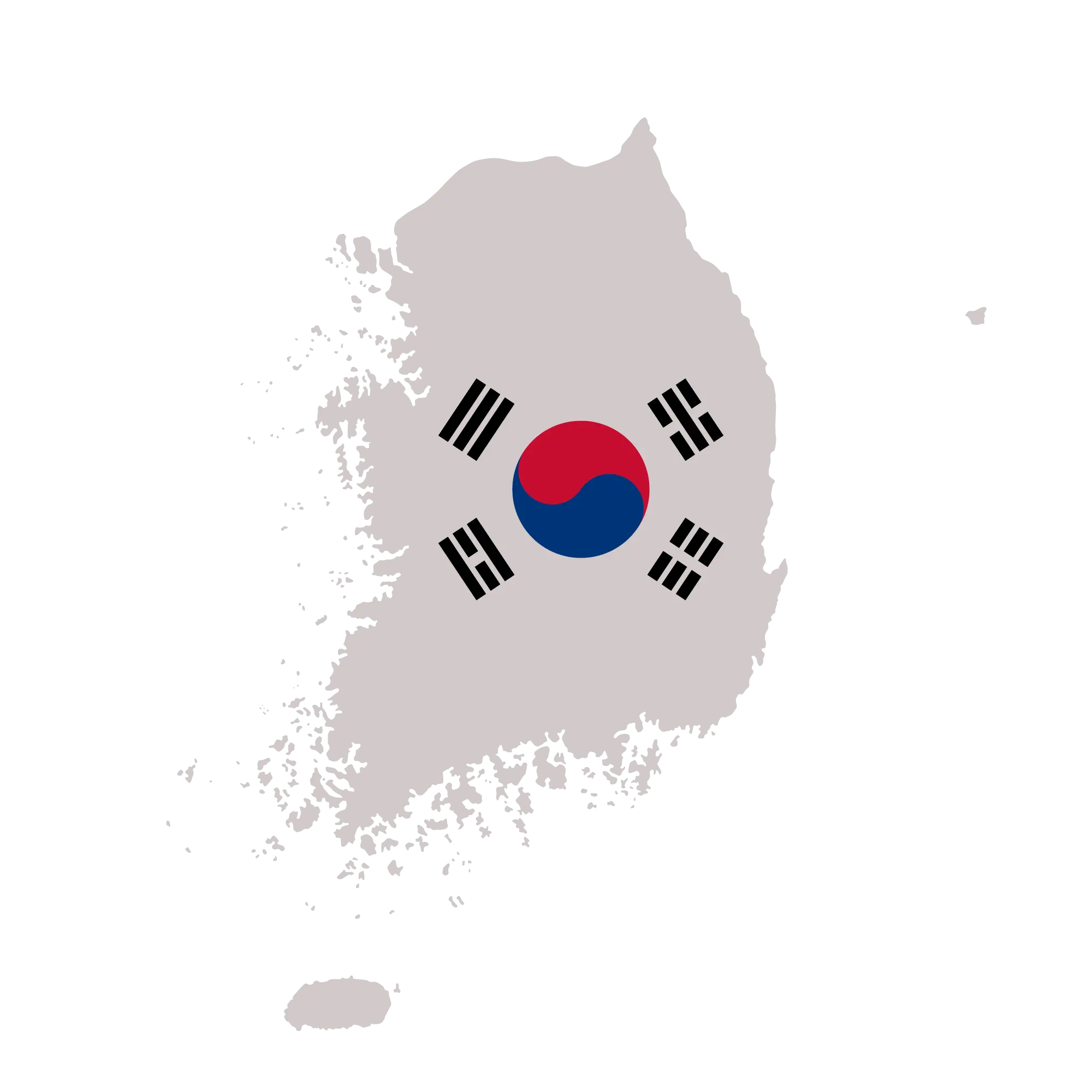 Korea import export trade map